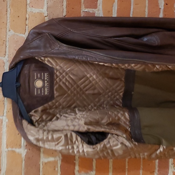 Andrew Marc New York Men's Brown Leather Jacket XL - Picture 6 of 10
